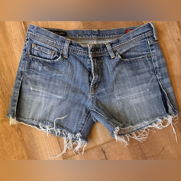 Citizens of Humanity Ingrid 002 Low Waist Stretchy Denim CutOff Shorts Size 29 - Picture 1 of 8